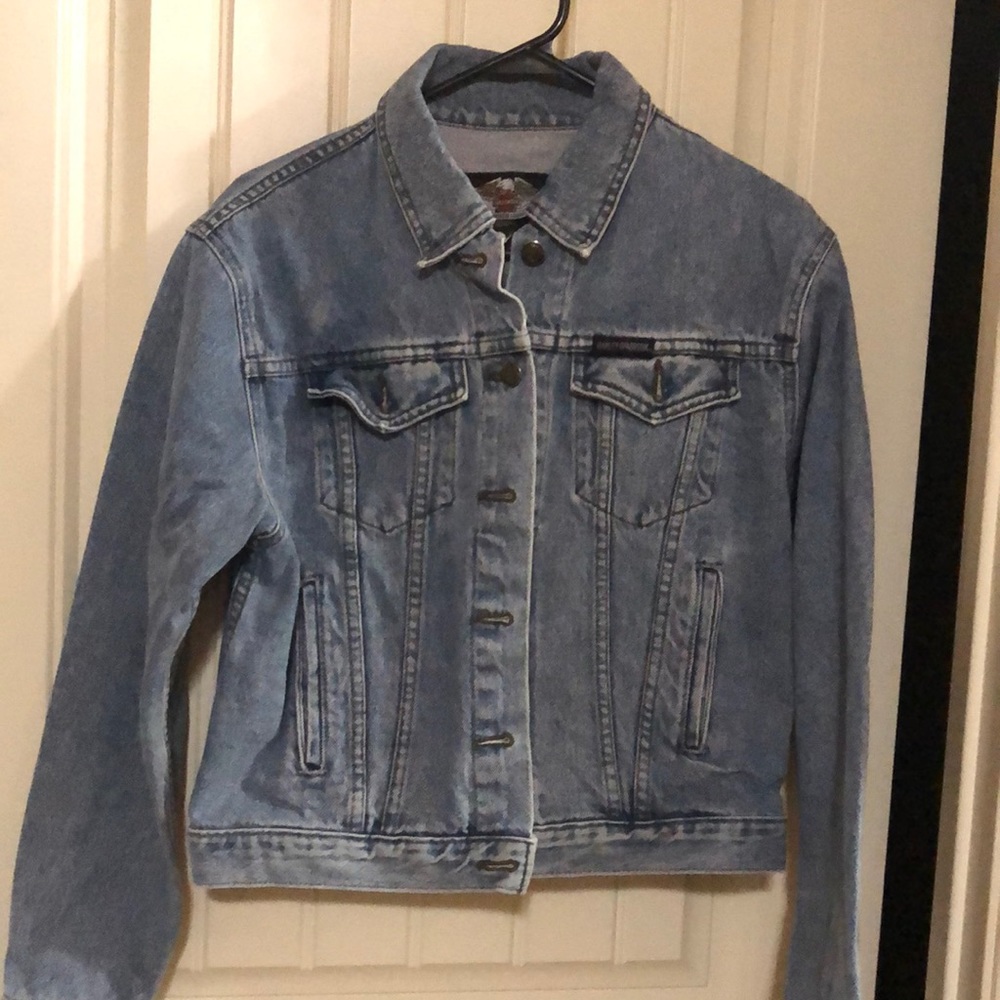 Harley Davidson Women’s Denim Jacket - Medium